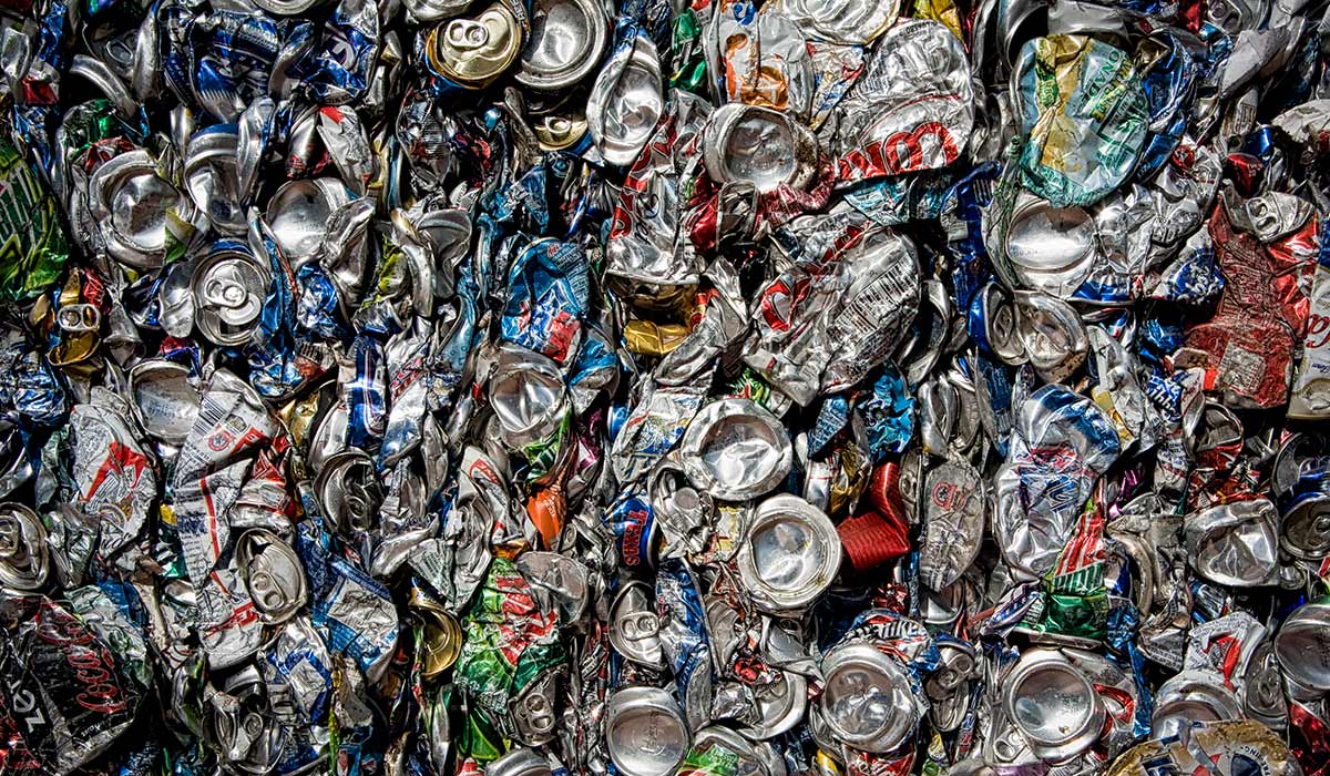 Crushed cans