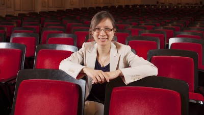 Stephanie Berg in Powell Symphony hall, st. louis, mo