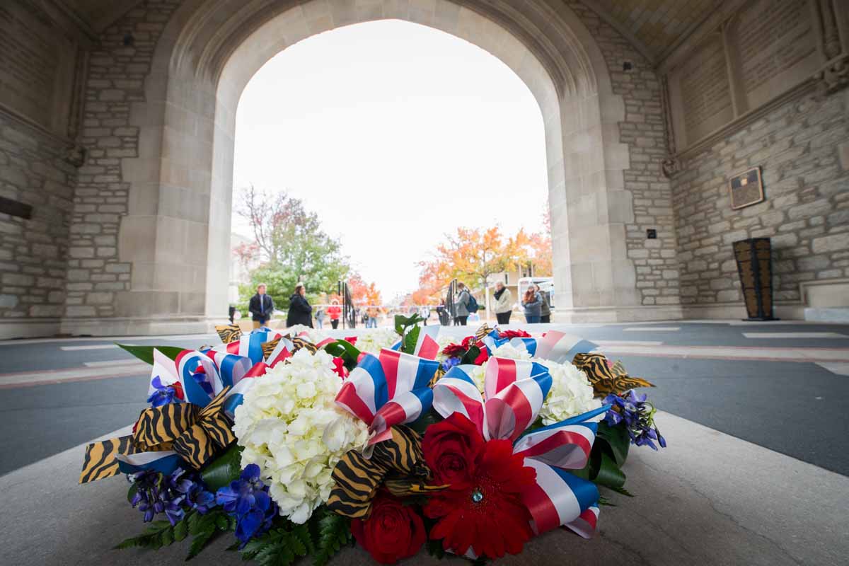 Wreath at Memorial Union