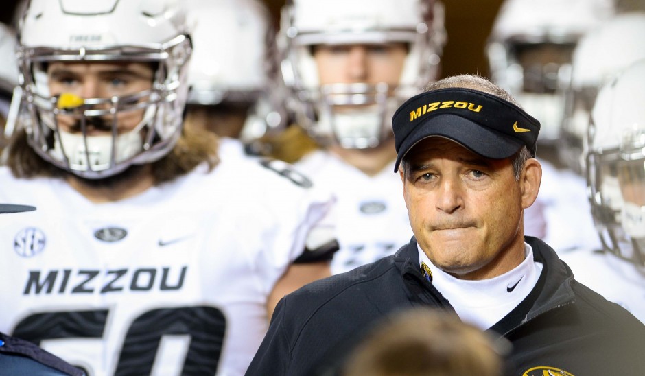 Gary Pinkel with his team.