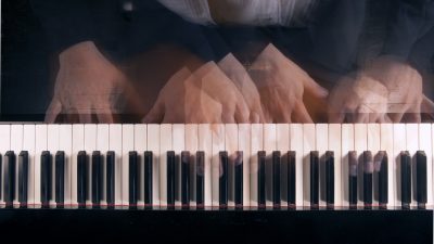 Piano and hands
