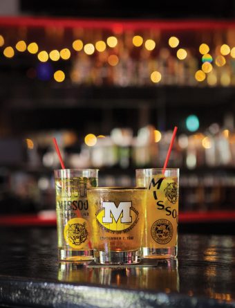 Booze in Mizzou glasses.