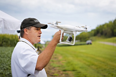 Kent Shannon, MU Extension natural resource engineering specialist, gave an update on where UAVs stand as a toll in agriculture. He showed his two quadcopters and how a mounted camera can take crop scouting and infrared pictures to benefit farmers.