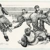 Illustration of a football game