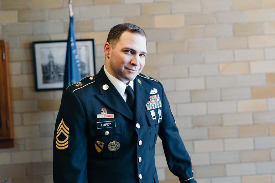 This is a picture of Master Sgt. Justin Hardy