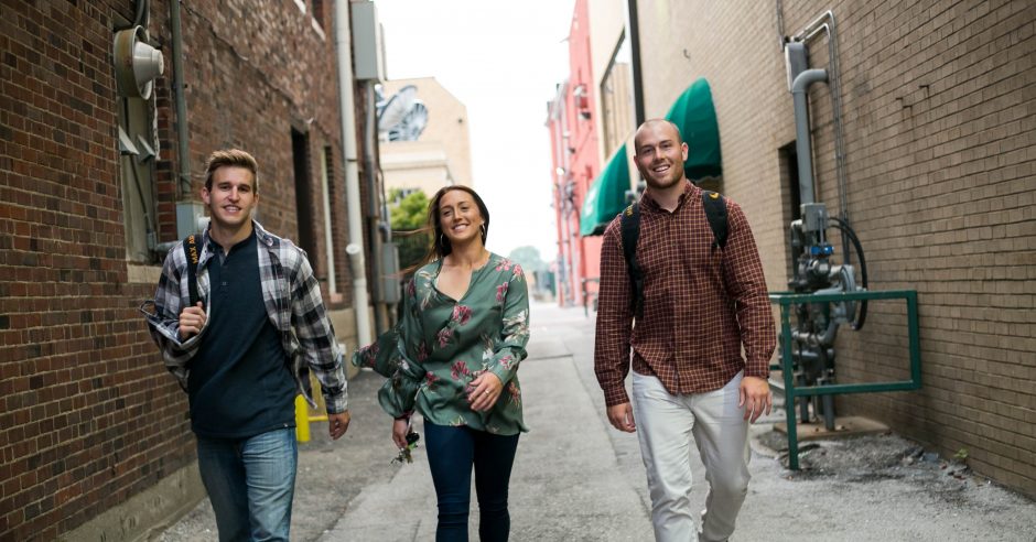 This is a picture of Roo founders Eric Laurent, Jake Hurrell and Kristen Rivers