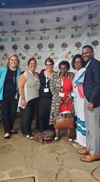 Sohl, left, met with professionals from more than 30 African countries dedicated to better understanding how to diagnose and treat autism.