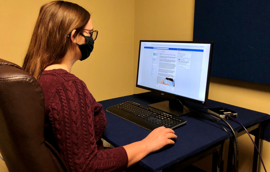Researchers measure a person’s cognitive and bodily responses in real-time, including heart function and eye movement. 