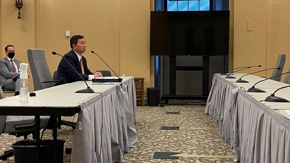 Choi testifies before lawmakers about upcoming fiscal budget