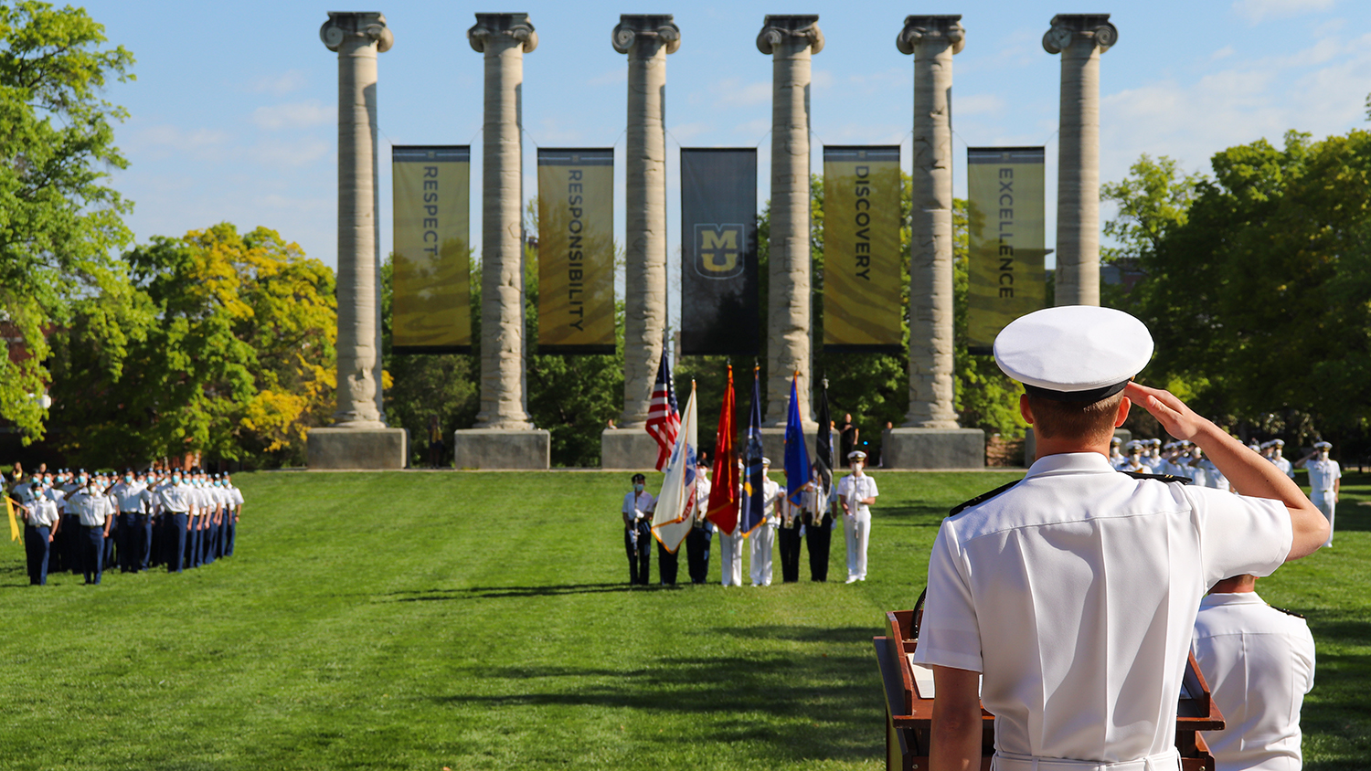 ROTC on the quad