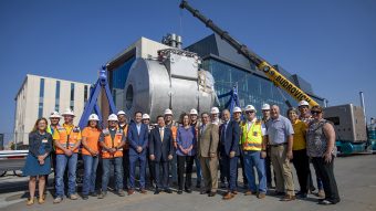 group photo in front of 7T MRI