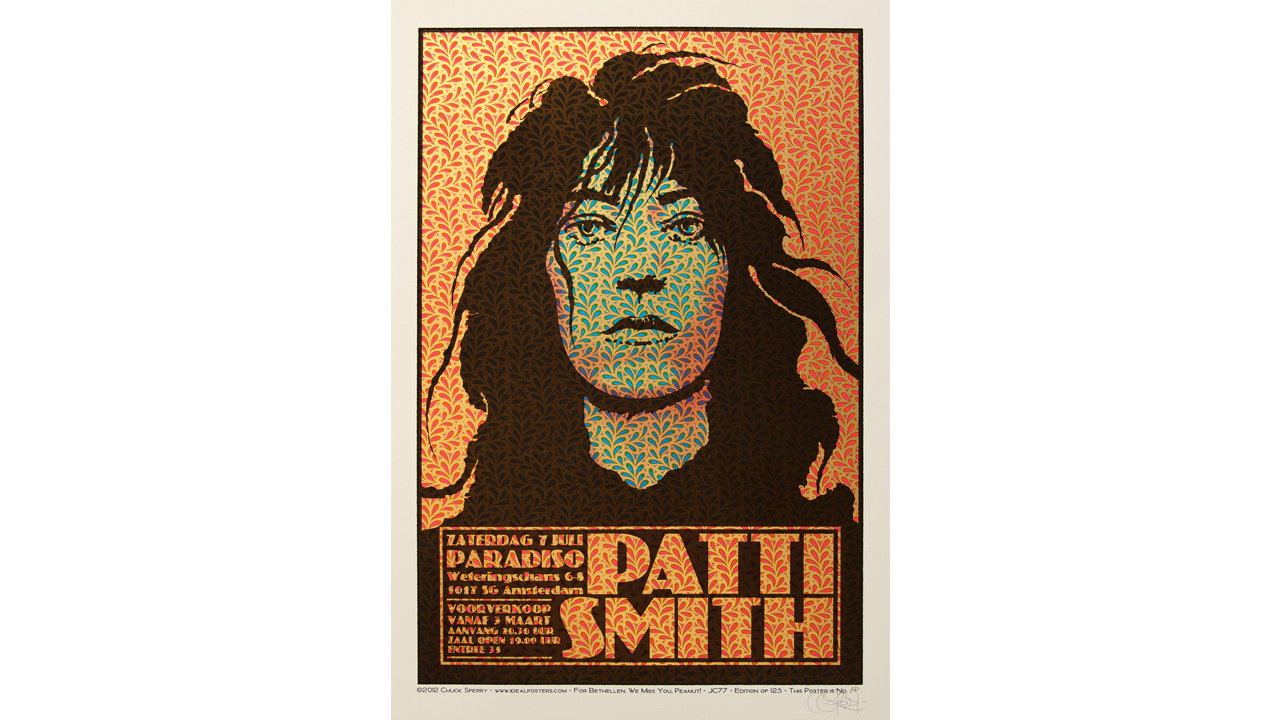 Patti Smith concert poster