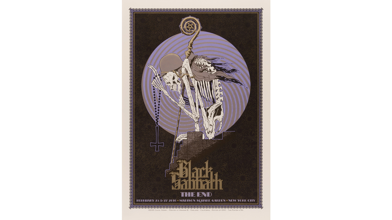 Black Sabbath concert poster