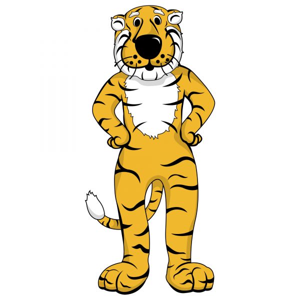 graphic of truman the tiger standing
