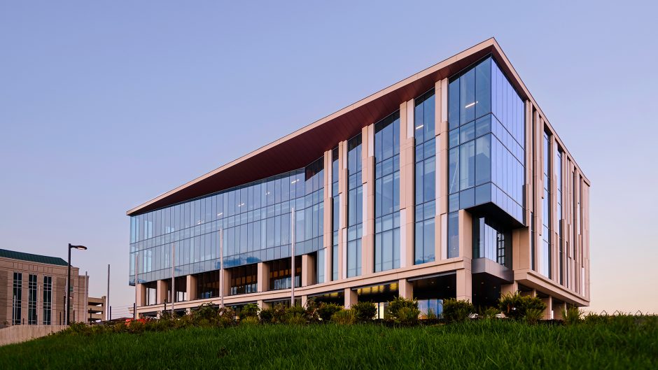Roy Blunt NextGen Precision Health Building on the University of Missouri Campus in Columbia, Mo.