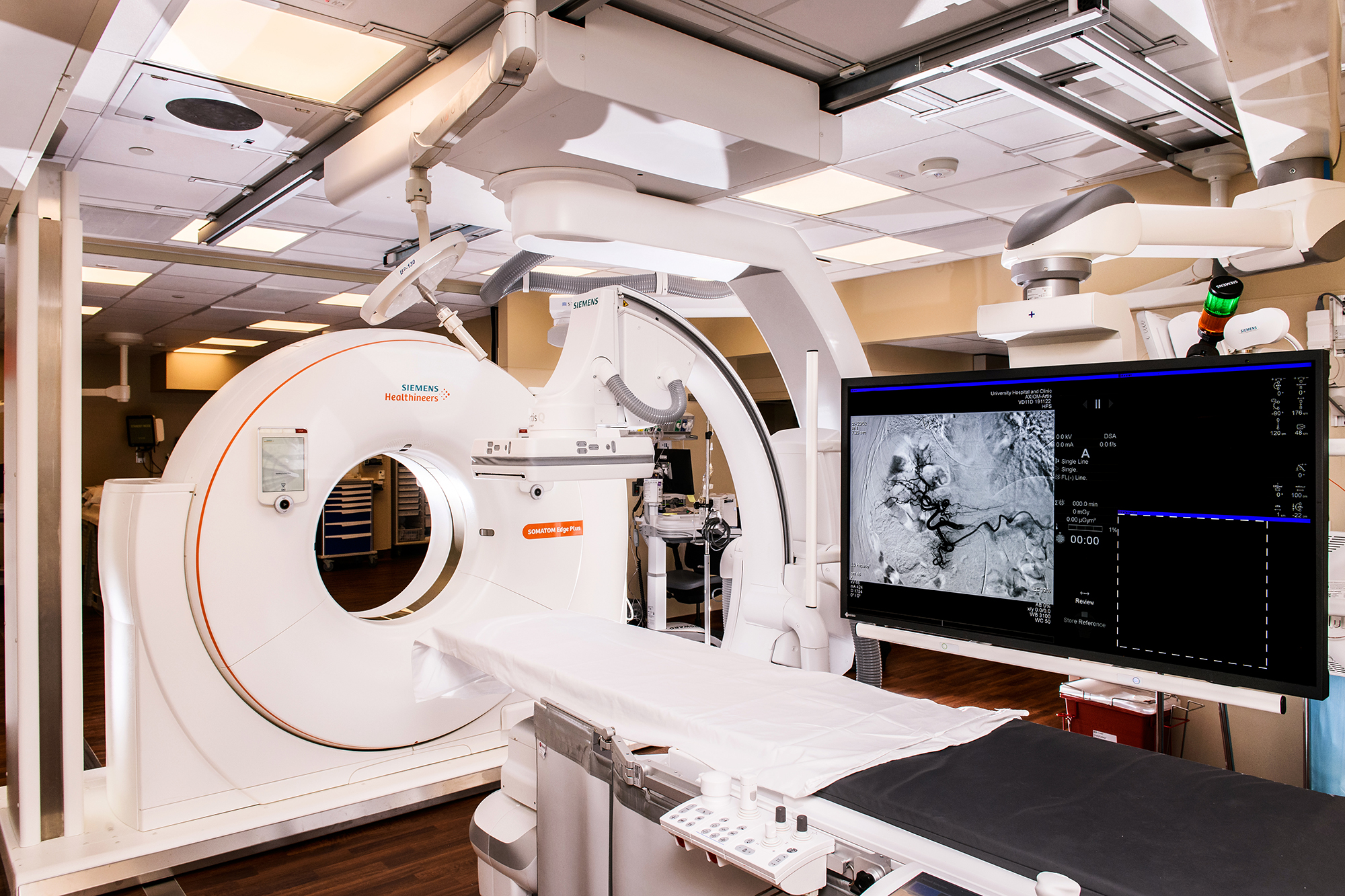 Interventional Radiology Suite at University Hospital.