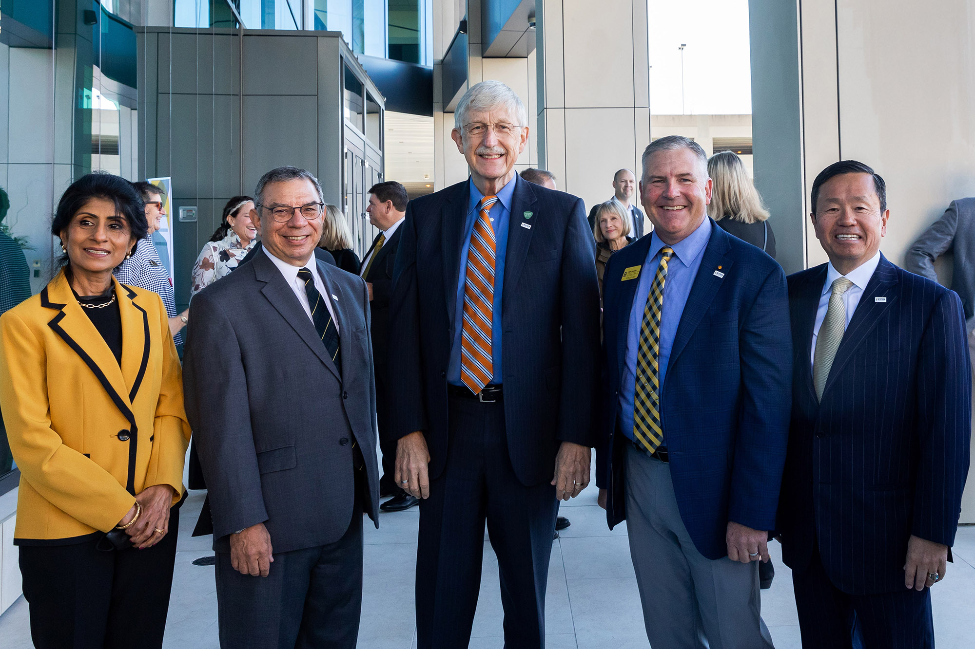 photo of provost ramchand, richard barohn, francis collins, tom spencer and mun choi