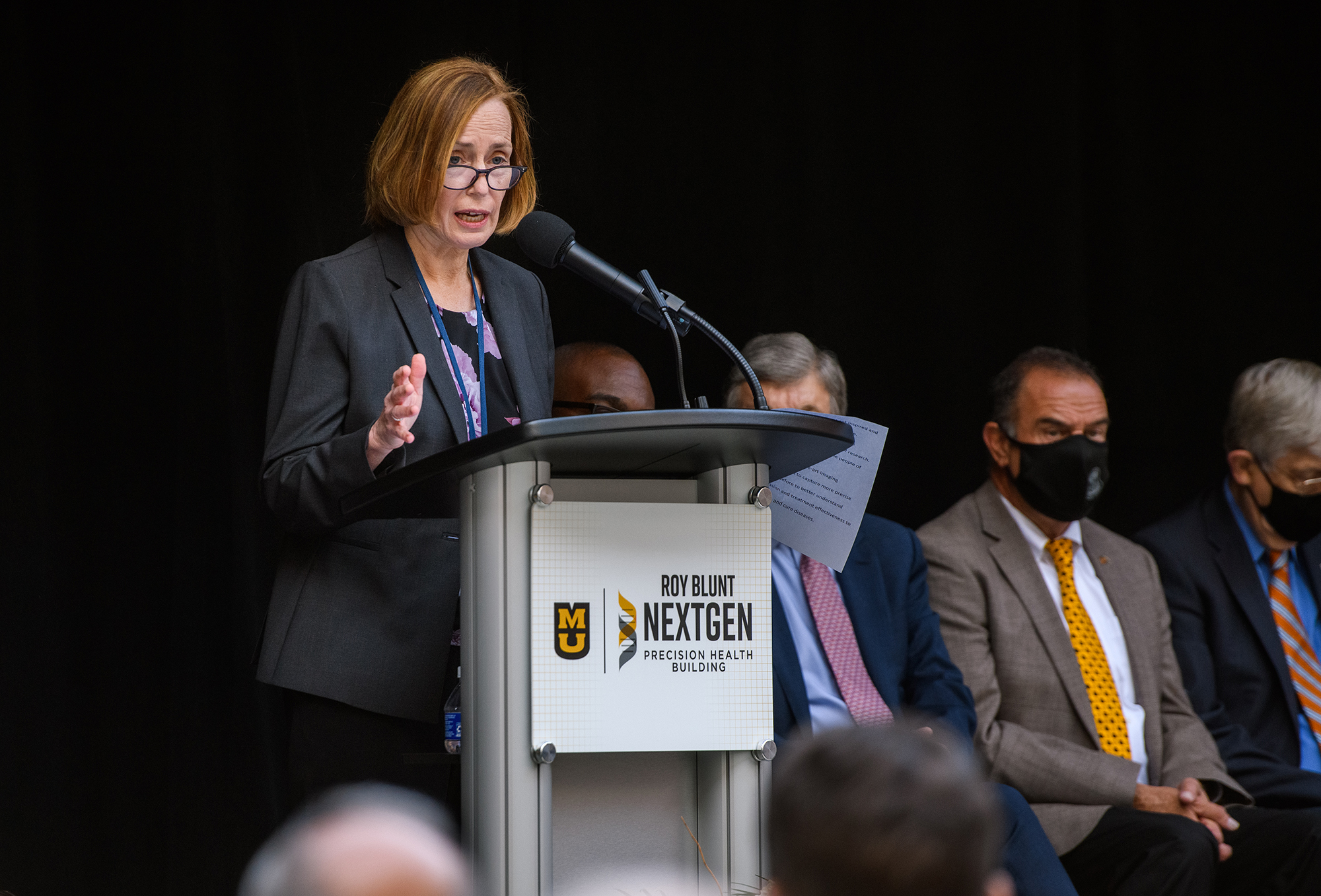 Talissa Altes, MD, Professor and Chair of Radiology, MU School of Medicine, during the Roy Blunt NextGen building Grand Opening Program on Tuesday, Oct. 19, 2021 in Columbia, Mo.