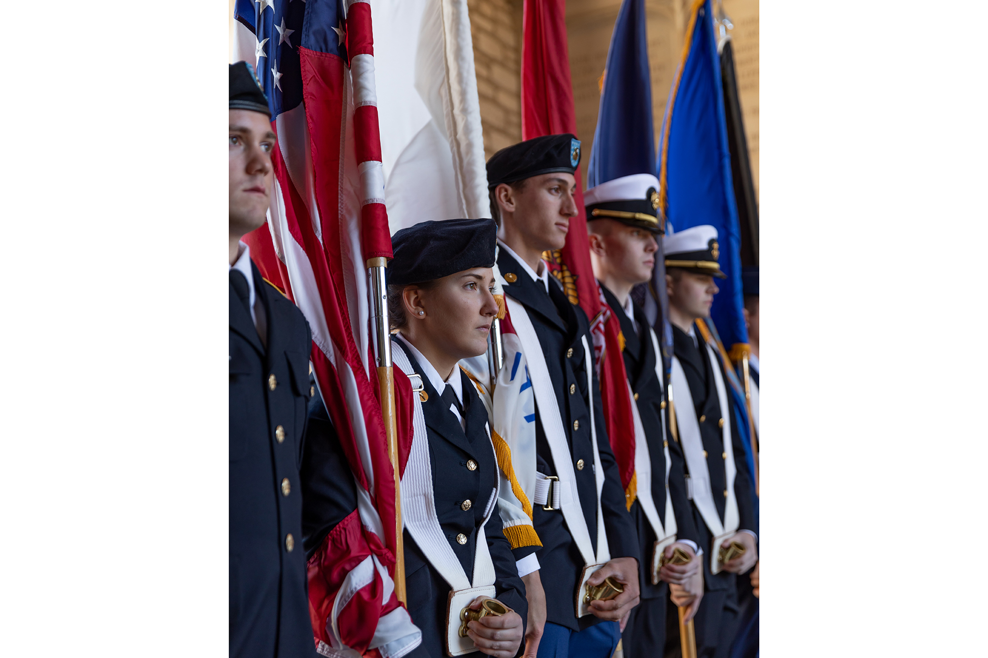 photo of the rotc color guard