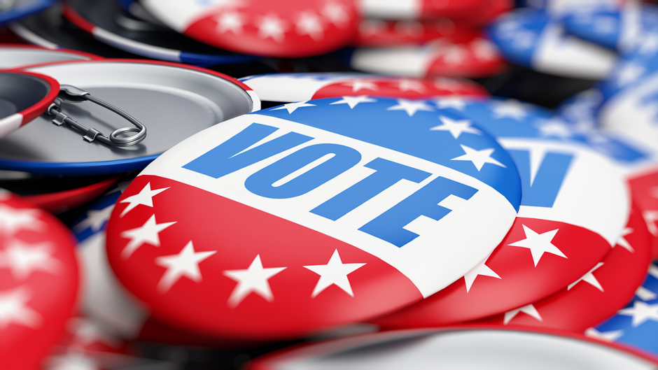 Picture of vote button, source Shutterstock