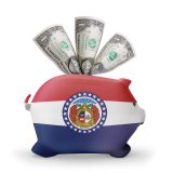 Missouri-branded piggy bank