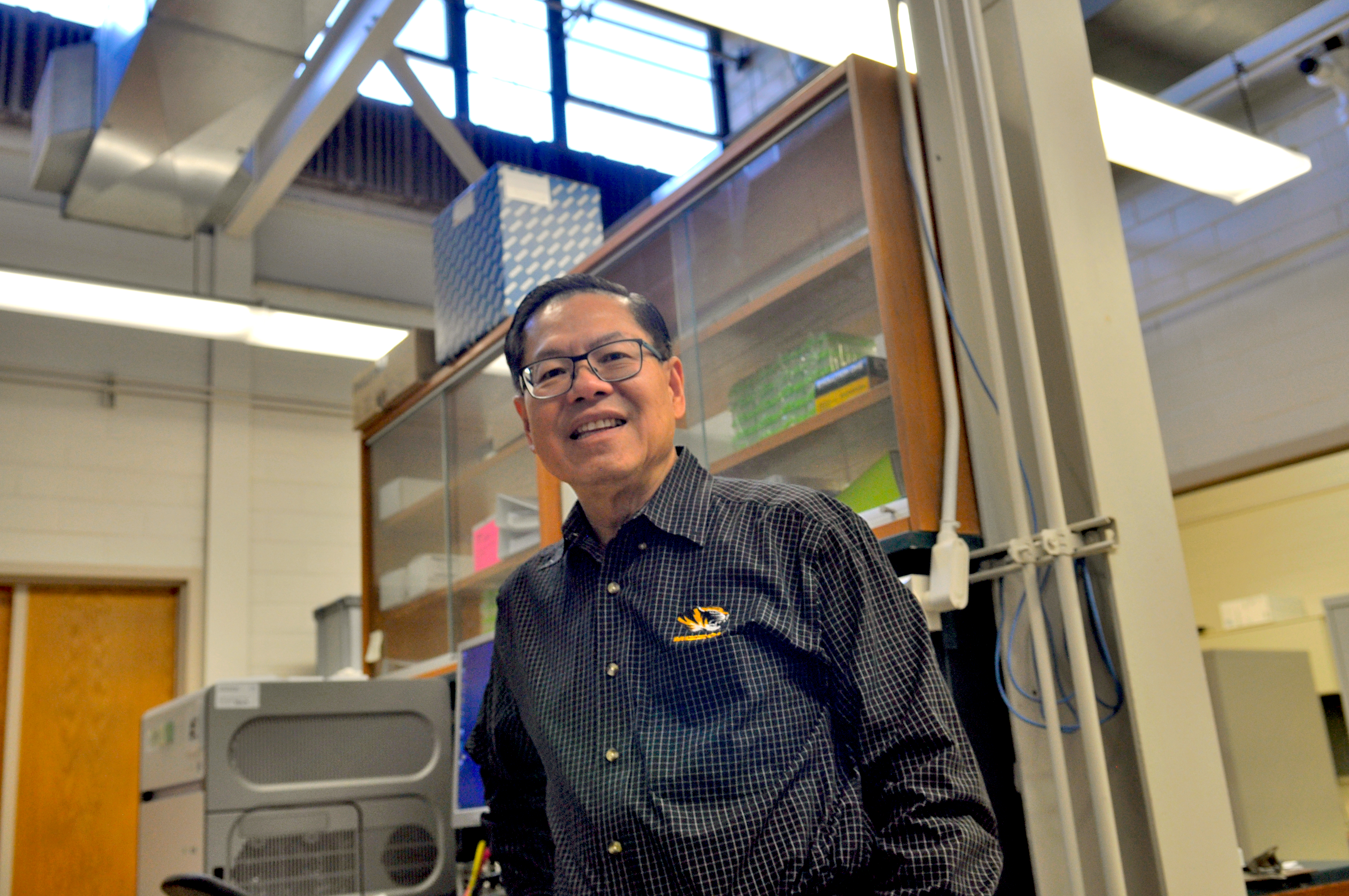 A photo of Dr. Henry Nguyen in his lab.