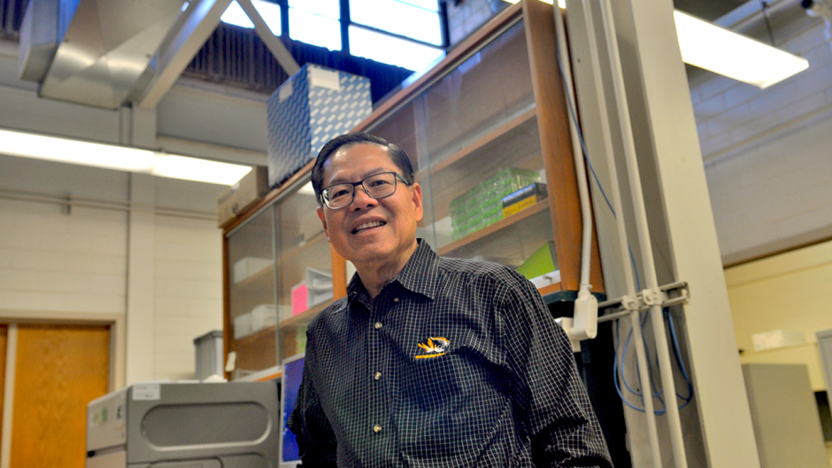 A photo of Dr. Henry Nguyen in his lab.