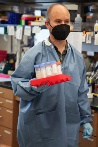 Picture of Marc Johnson in laboratory