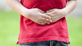 This is a photo of a child with digestive issues.