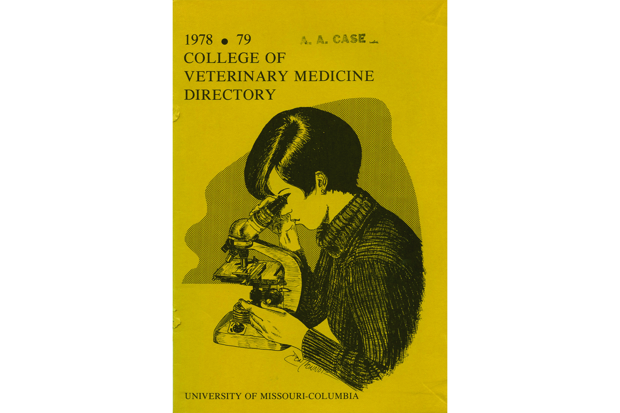 college of veterinary medicine directory from 1978/79. illustrated by don connor.