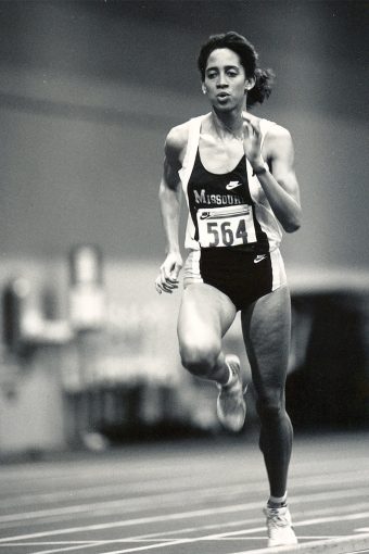 Natasha Kaiser-Brown running track