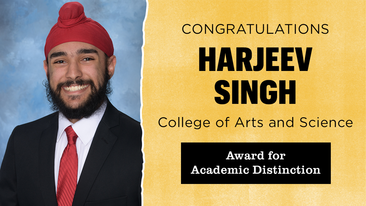 harjeev singh graphic congratulating award for academic distinction