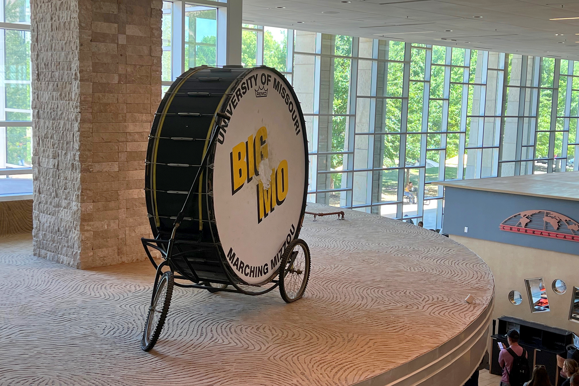 the original big mo drum in the student center