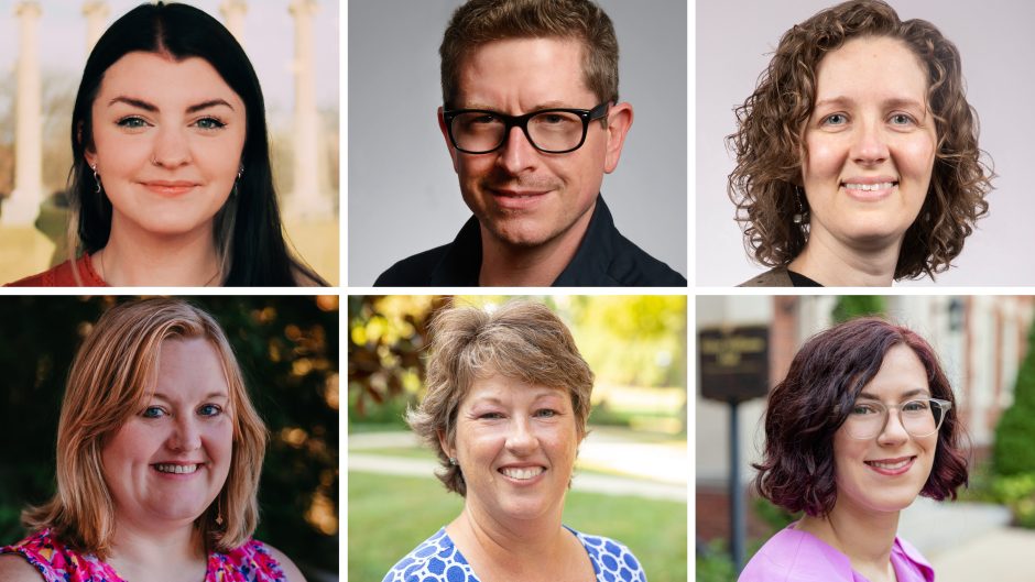 six faculty and student headshots
