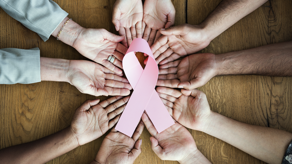 This is a photo of a pink ribbon.