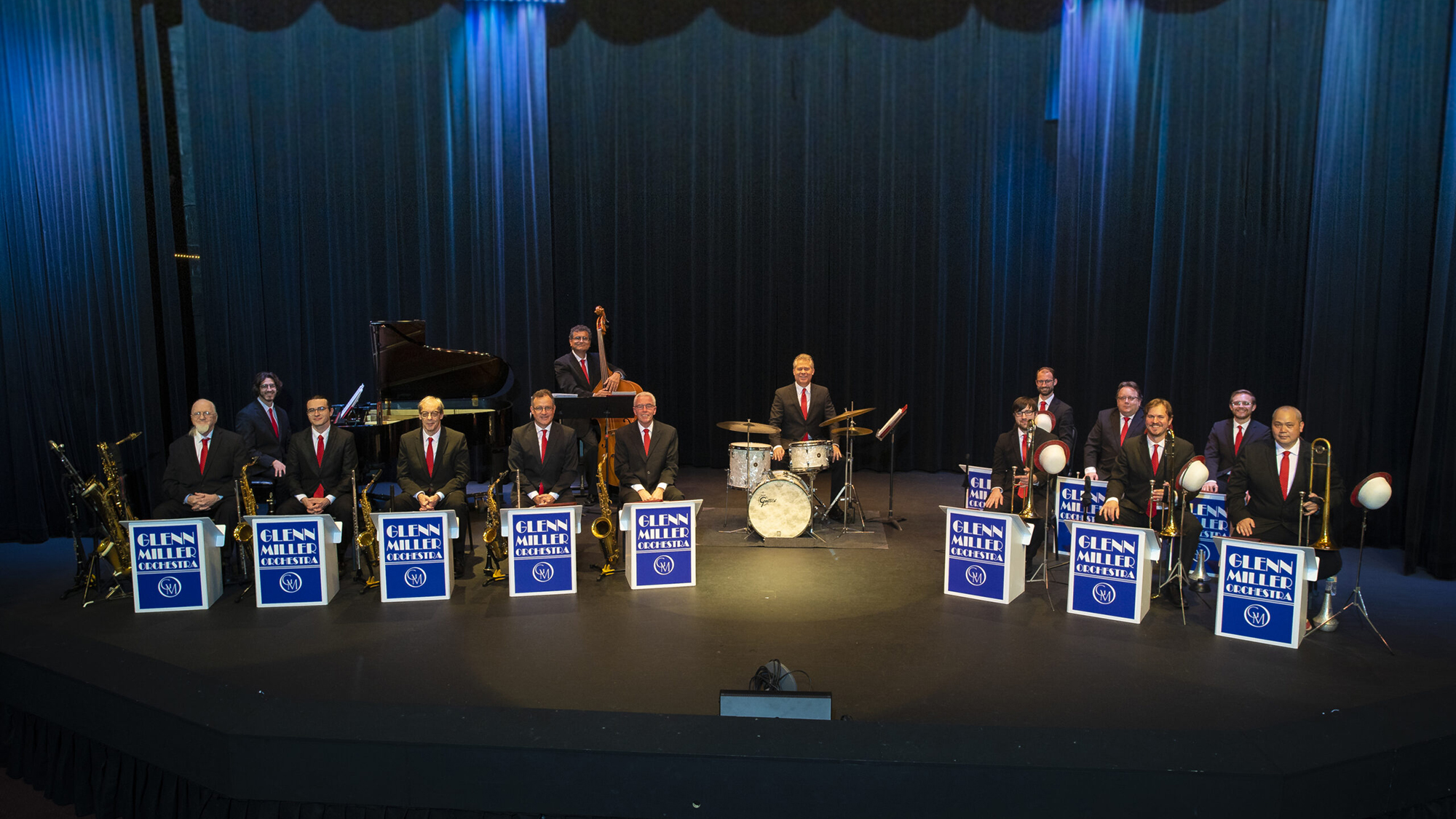 a band on a stage