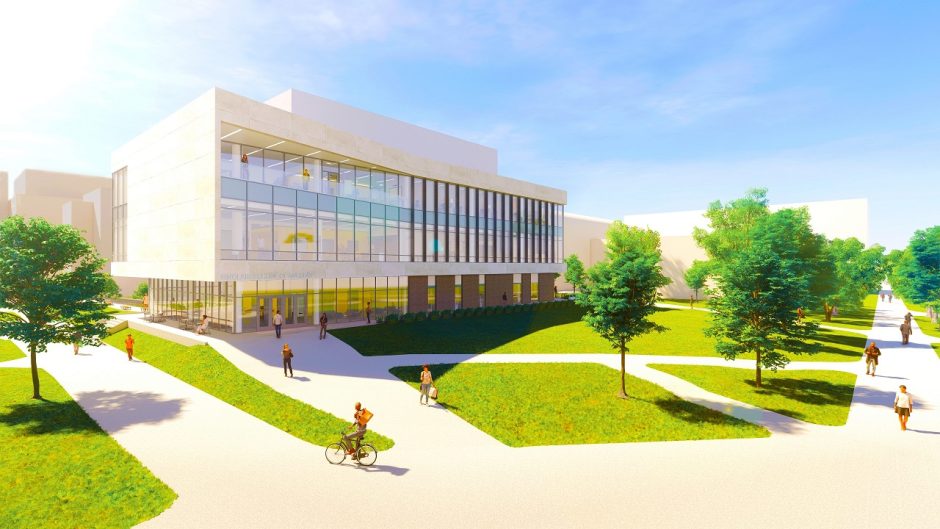 rendering of new School of Nursing building at MU.