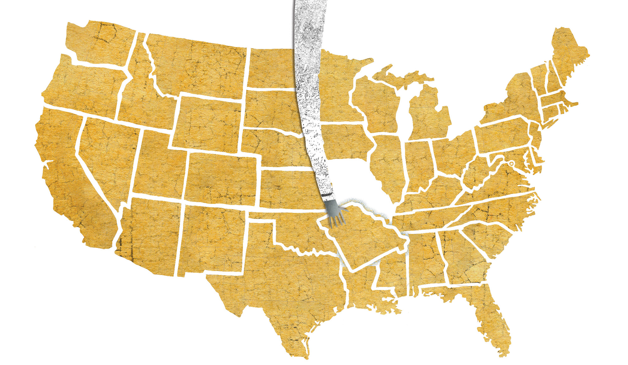 hand finishing USA puzzle