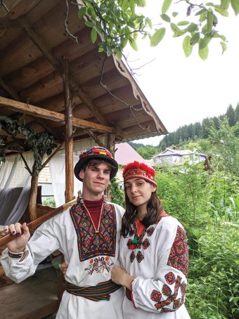 Vlad Sazhen with Alina Rohulia in Ukraine 2021