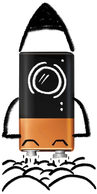 battery rocket