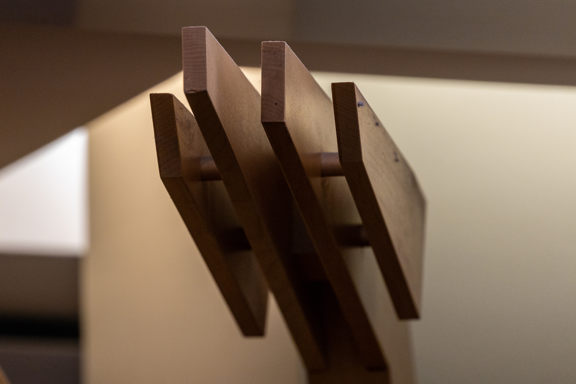 close up of wooden sculpture