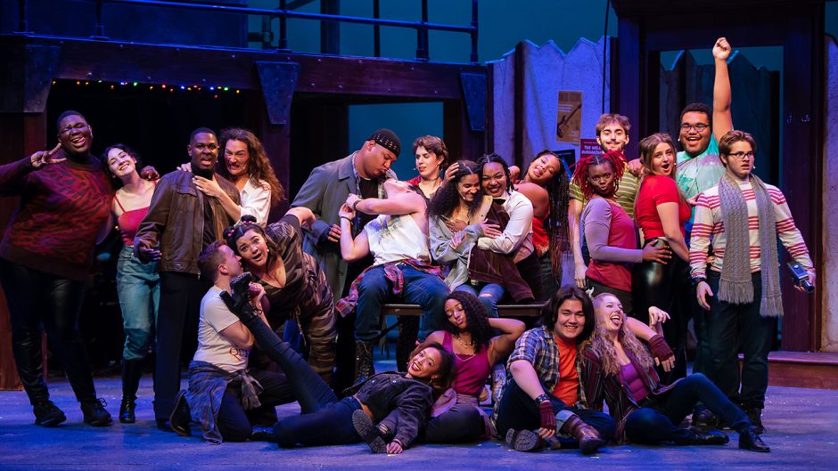 a theatre production shot of RENT