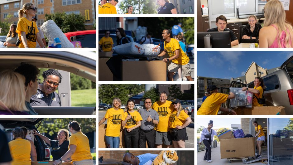 composite of move-in photos
