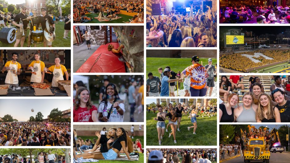composite image of welcome week photos