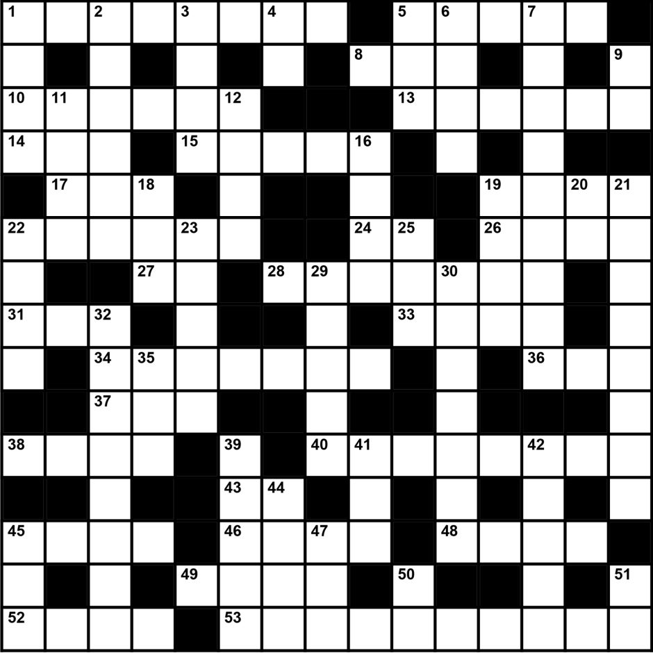 crossword puzzle

