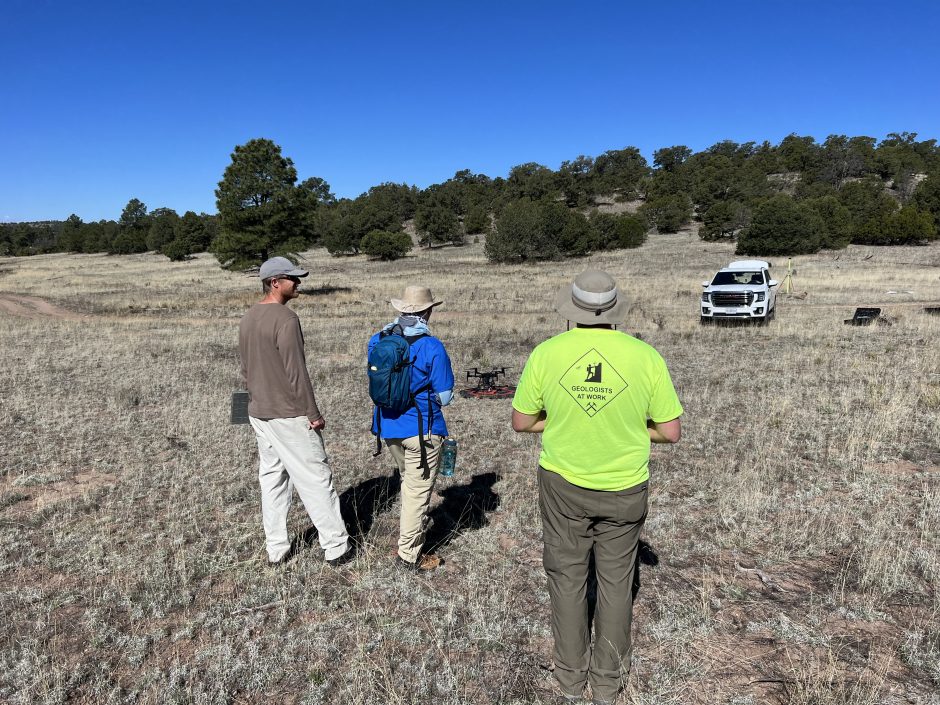 Researchers working to get a drone ready for flight