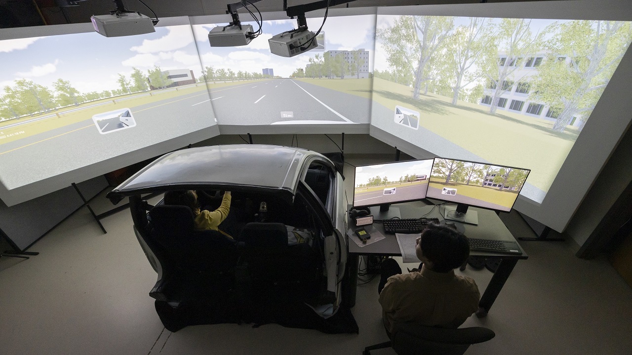 Drivers, start your monitors: Inside the virtual world of the
