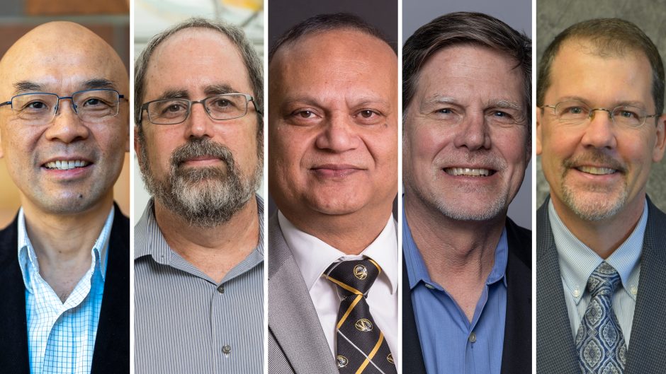The five University of Missouri faculty being recognized as AAAS Fellows.