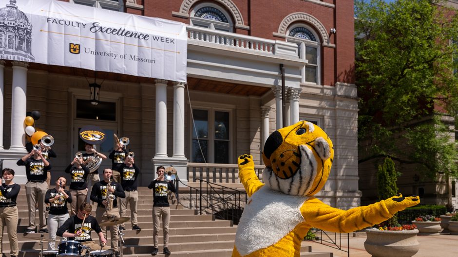Truman and Marching Mizzou perform at Faculty Excellence Week event