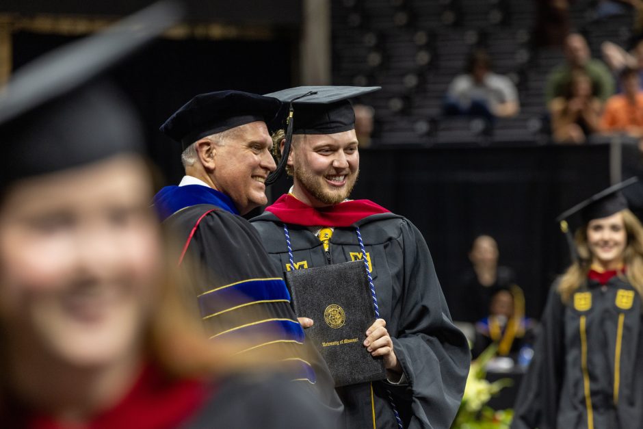 Graduate receives degree